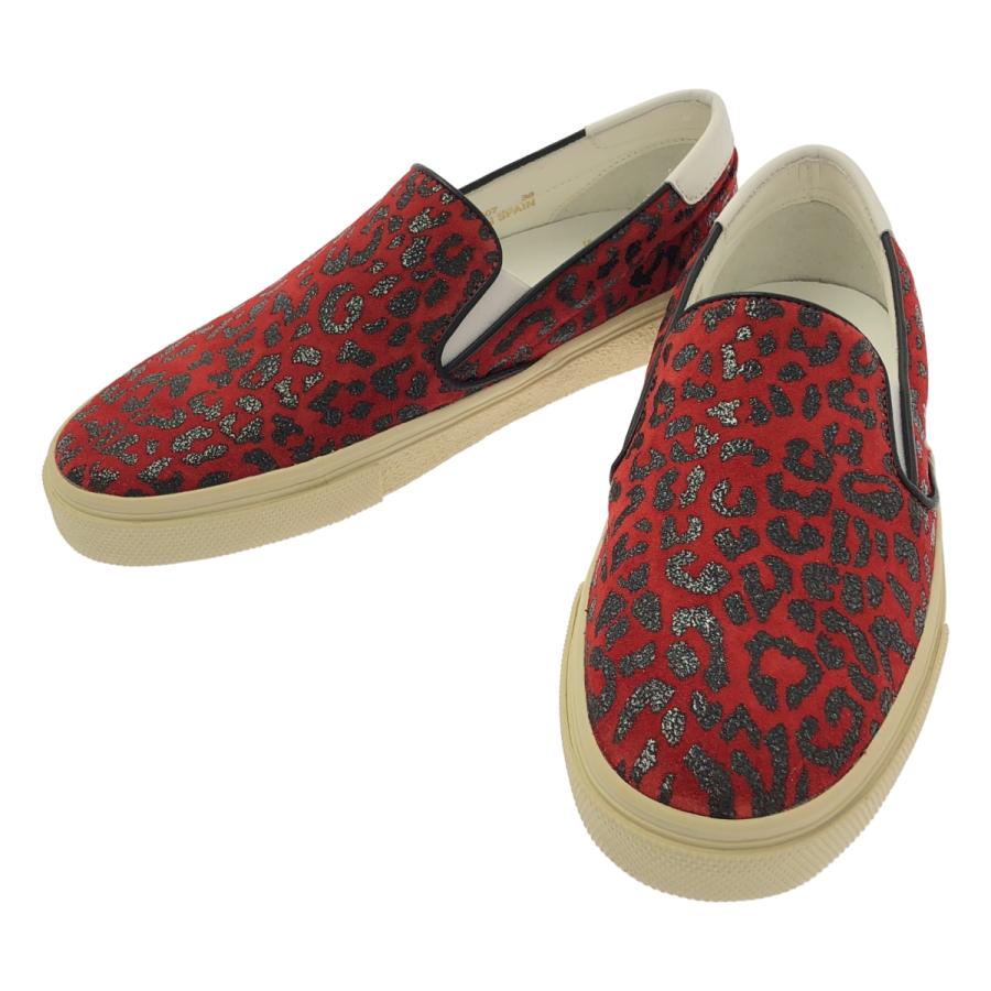 SAINT LAURENT / サンローラン ベイビーキャット 総柄 スリッポン 
