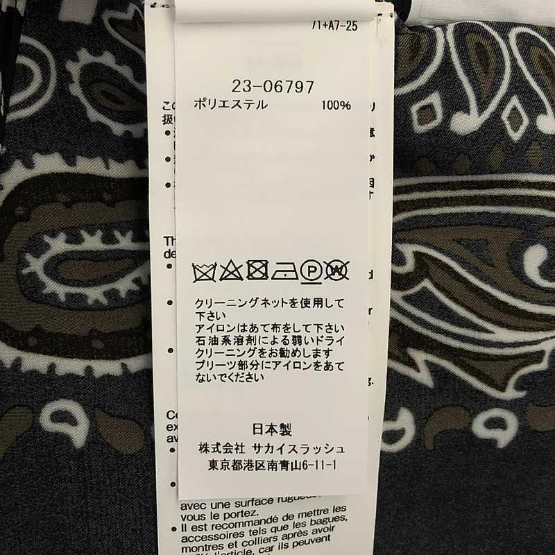 sacai 【美品】 / サカイ | 2023SS Bandana Print Dress sacai 【美品】 / サカイ | 2023SS Bandana Print Dress