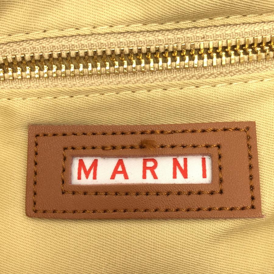 MARNI / マルニ 2way ショルダー付き ラフィア かご ロゴ ハンド