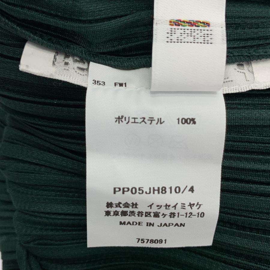 プリーツプリーズイッセイミヤケ PP41-FK304 ノースリーブカットソー 3 グリーン タートルネック ITW6BFXFOOUG プリーツプリーズイッセイミヤケ PP41-FK304 ノースリーブ