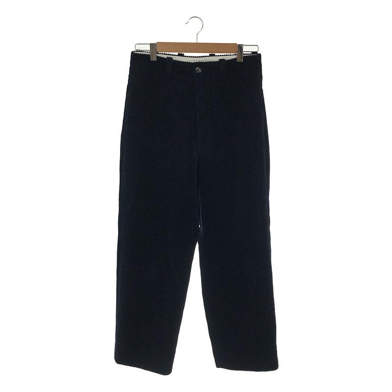 ブラミンク　コットンコーデュロイパッチポケットパンツ　ネイビー ブラミンクコットンコーデュロイパッチポケットパンツネイビー