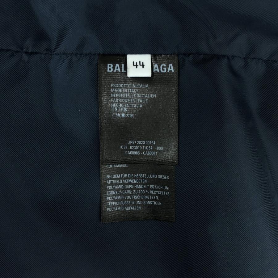 BALENCIAGA ナイロンジャケット サイズ44 ネイビー BALENCIAGA BBロゴ ナイロン トラックジャケット サイズ44
