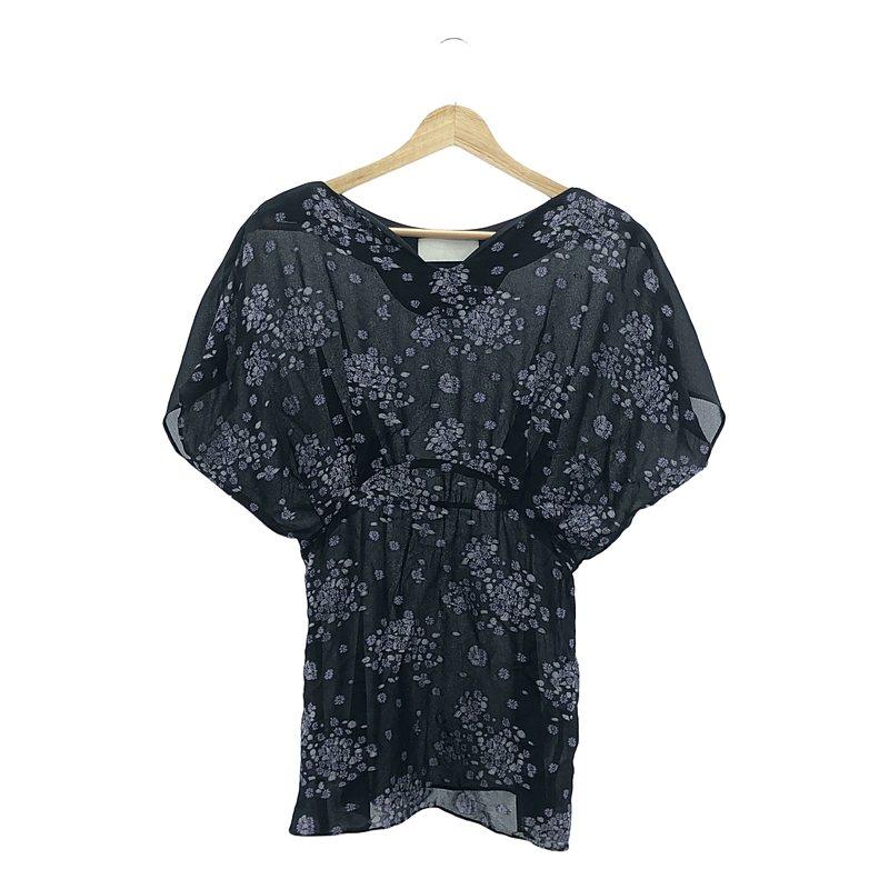 Mame Kurogouchi / マメクロゴウチ | 2019SS | Pedicel Jacquard Tops フラワー ジャガード プルオーバー ブラウス | 1 | ブラック | レディース Mame Kurogouchi / マメクロゴウチ | 2019SS Pedicel Jacquard