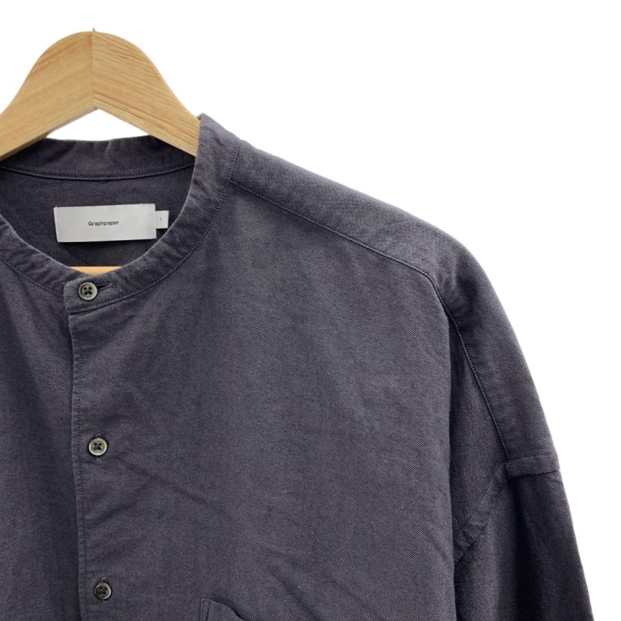 Graphpaper / グラフペーパー | 2022AW | Oxford Oversized Band Collar Shirt オックスフォード オーバーサイズド バンドカラー シャツ |  | 01