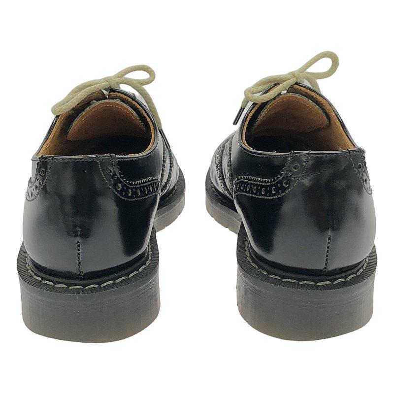 SOLOVAIR / ソロヴェアー | 5 Eye Brogue Shoe メダリオン ウィングチップ レザー シューズ | 7 | ブラック | メンズ SOLOVAIR / ソロヴェアー | Black & White 5 Eye Brogue Shoe