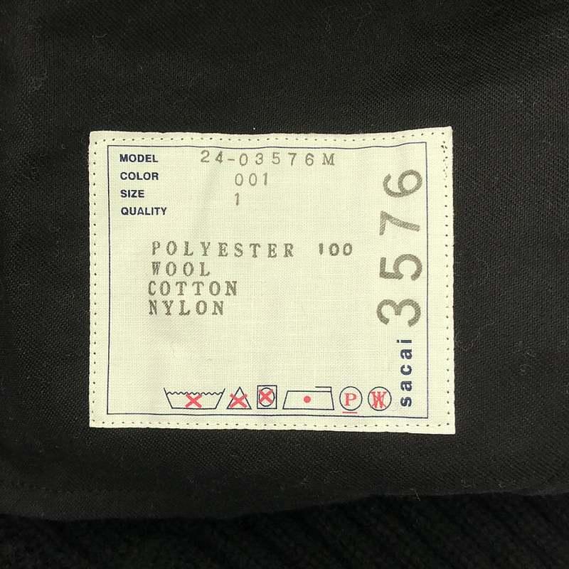 sacai 【美品】 / サカイ | 2024AW Knit Cardigan ジップアップ sacai 【美品】 / サカイ | 2024AW Knit Cardigan ジップアップ