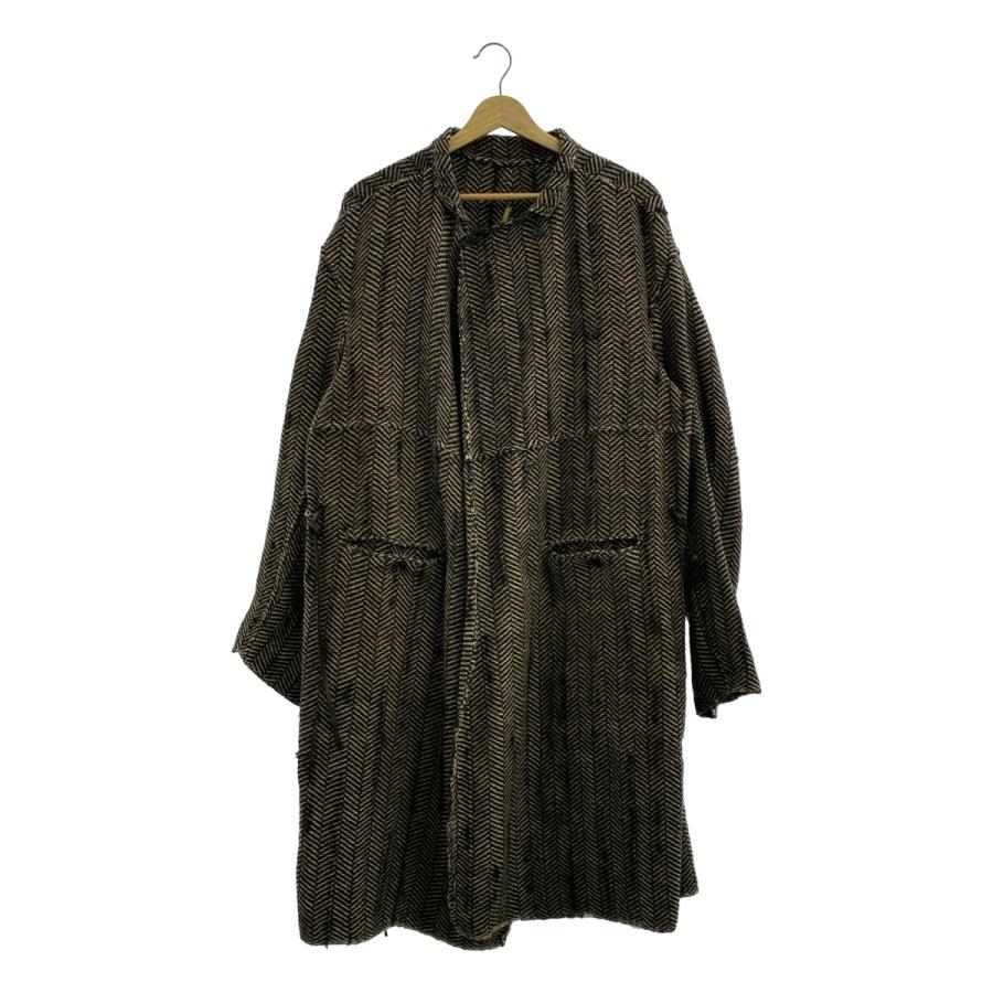 ISABELLA STEFANELLI / イザベラステファネリ | JAMES ジェームス 手織り ヘリンボーン コート | メンズ | 