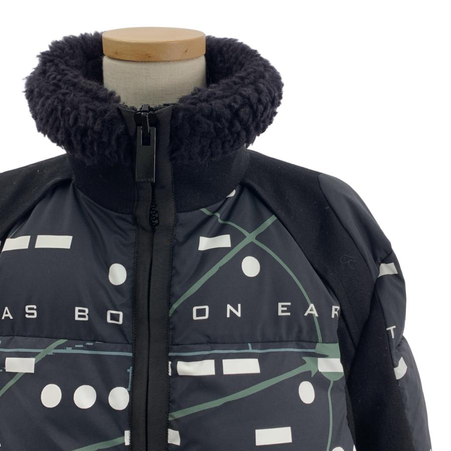 良品】sacai サカイ 20AW 20-05360 ケーブル ニット ドッキング 異素材