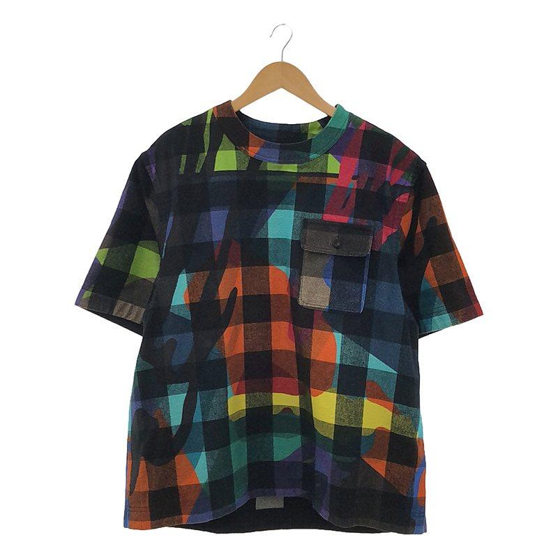 sacai / サカイ | × KAWS カウズ Plaid Pullover フランネル ポケット 