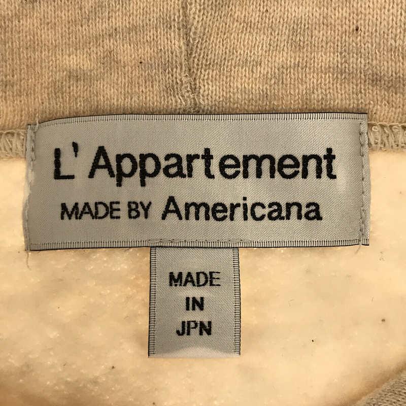 【新品】  L'Appartement / アパルトモン | × AMERICANA ロゴプリントフーディー パーカー 裏起毛トレーナー | フリー | アイボリー | レディース｜kldclothing｜05