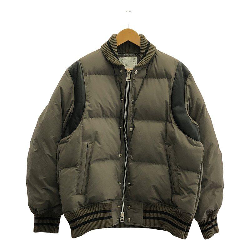 最終値下げ SACAI 23AW Padded Blouson sacai（サカイ） | 2023AW | Padded Blouson レザー切替 ダウン