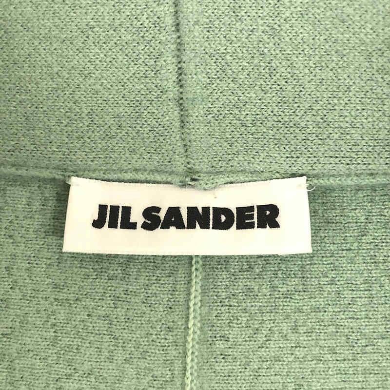 JIL SANDER / ジルサンダー | 2022AW | セットアップ ウール カシミヤ ダブルフェイス ノーカラー ニットジャケット スカート｜kldclothing｜08
