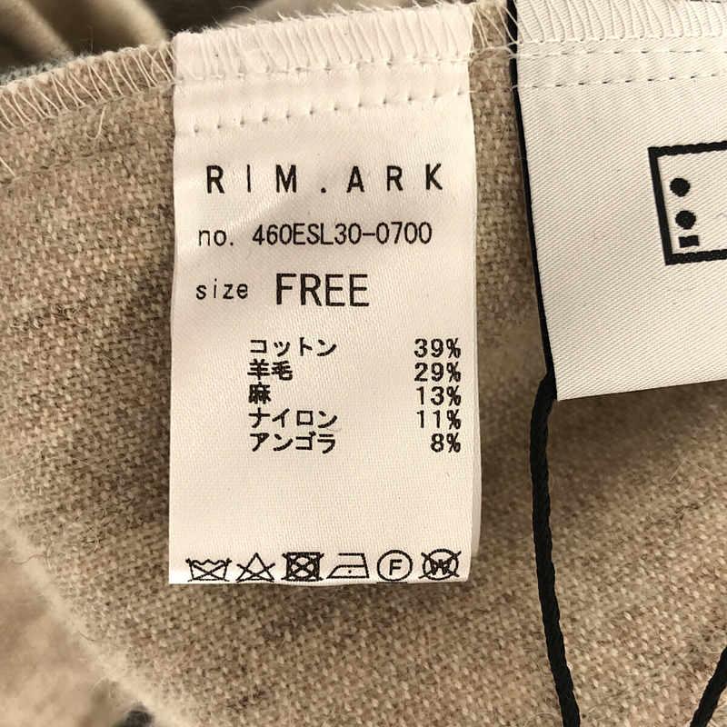 【美品】  RIM.ARK / リムアーク | Cotton wool linen box tops / オーバーサイズ ウール スリット トップス ワンピース | F | ベージュ｜kldclothing｜06