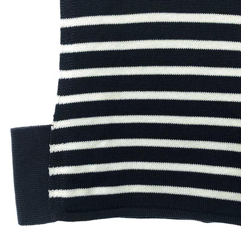 トップス HYKE STRIPED SWEATER CROPPED TOP HYKE STRIPED SWEATER CROPPED TOP