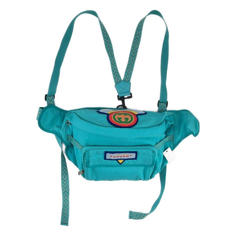 GUCCI（グッチ） 2WAY テリークロス パッチ ウエストバッグ ボディ