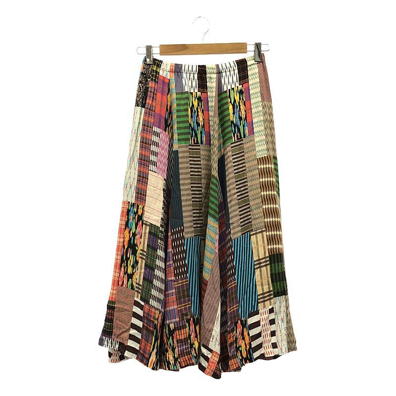 ANREALAGE / アンリアレイジ | SLIM&LONG PATCHWORK PRINT SKIRT 