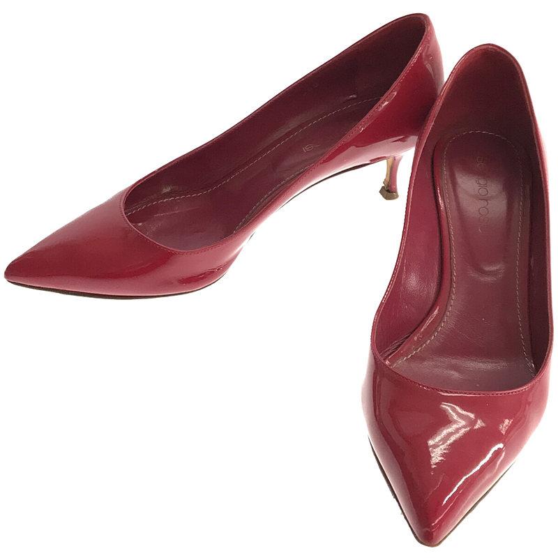 Sergiorossi 赤いポインテッドトゥハイヒール Sergiorossi 赤いポインテッドトゥハイヒール