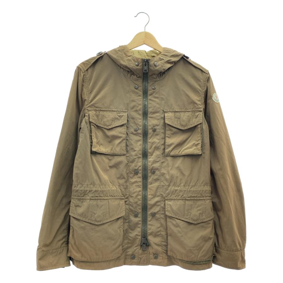 MONCLER / モンクレール | ROY GIUBBOTTO インナーアウター付き ナイロン フーデッド ミリタリージャケット | 1 | カーキ / ベージュ | メンズ MONCLER（モンクレール） ROY GIUBBOTTO インナーアウター付き