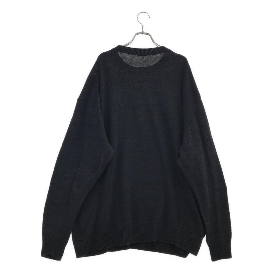 COMOLI 7G ニットカシュクール ブラック F COMOLI（コモリ） 7G クルーネックニット B01-06007 : KLD ヤフー