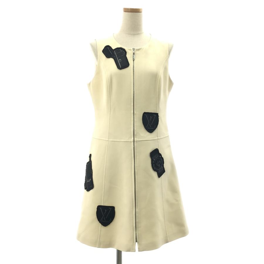 【LOUISVUITTON】ルイ・ヴィトン ワンピース 38 中古・古着通販】LOUIS VUITTON (ルイ ヴィトン) LV シルクワンピース