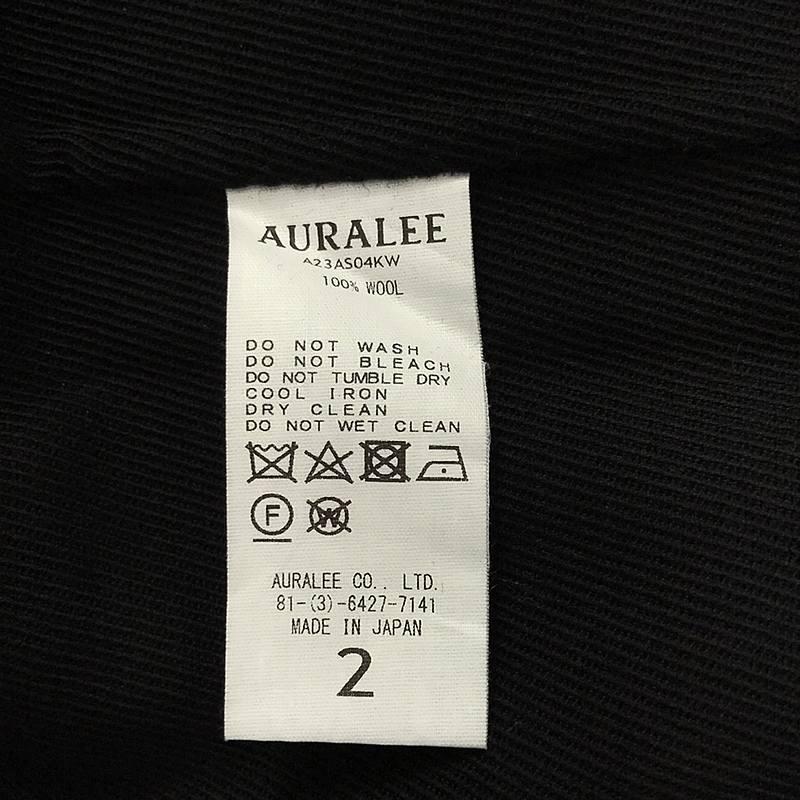 【新品】  AURALEE / オーラリー | 2023AW | DOUBLE CLOTH HARD TWIST CARSEY HAND SEWN SKIRT スカート | 2 | ブラック | レディース｜kldclothing｜08