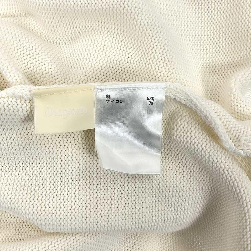 【美品】  Diagram GRACE CONTINENTAL / ダイアグラム | コットン カットアウト スリット ニット プルオーバー | 36 | ホワイト | レディース 美品】 Diagram GRACE CONTINENTAL / ダイアグラム | コットン