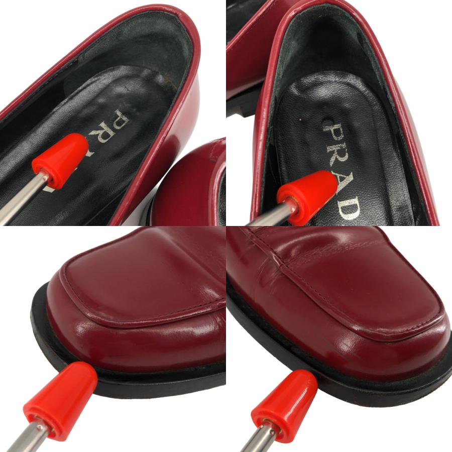 PRADA（プラダ） スクエアトゥ レザー ローファー : KLD ヤフー