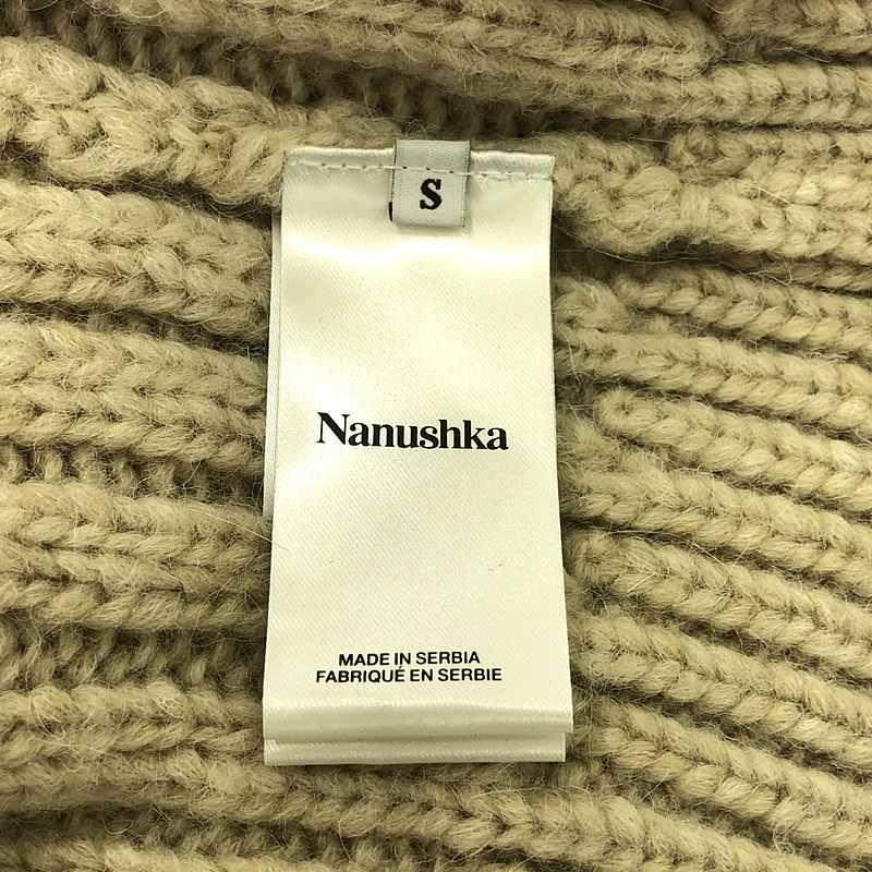 Nanushka / ナヌーシュカ | アルパカ オーバーサイズ ケーブルニット | S | ベージュ | レディース Nanushka / ナヌーシュカ | アルパカ オーバーサイズ ケーブルニット S