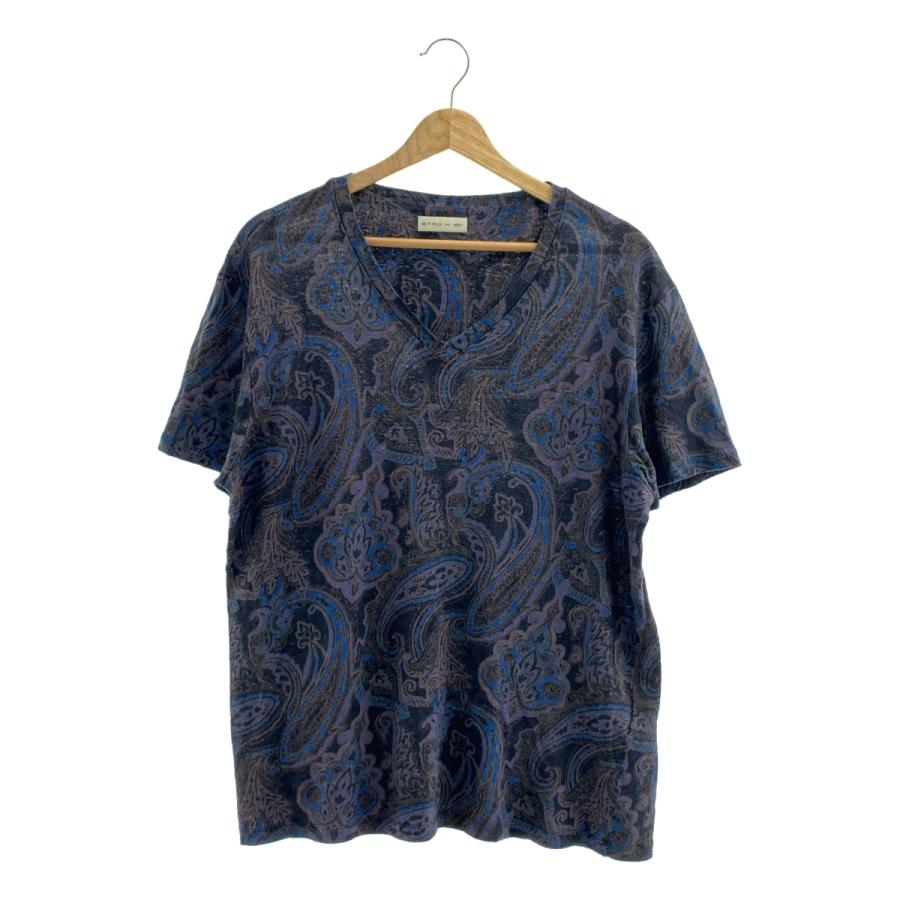 ETRO エトロ イタリア製 ペイズリー 総柄 タートルネック カットソー