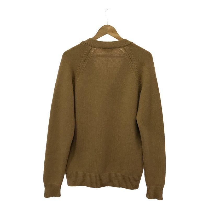 エルメス セリエボタン付き　カシミア　鹿革　ニットグローブ メンズ M エルメス セリエボタン付き カシミア 鹿革 ニットグローブ メンズ M