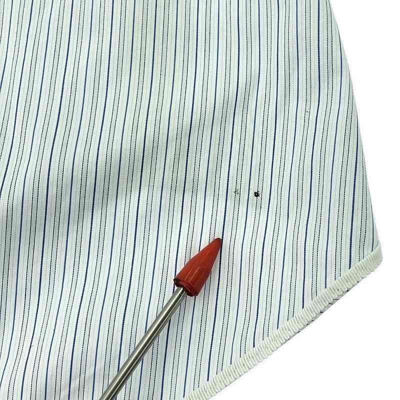 新品 sacai ブルー ホワイト ストライプ ワンピース sacai - sacai サカイ 18SS アシンメトリーストライプシャツ