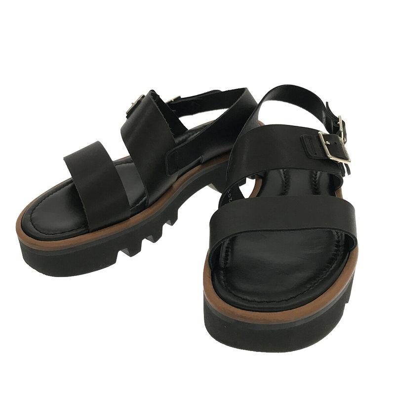 【美品】 AURALEE / オーラリー | Leather Belt Sandals Made By foot the coacher レザー  ベルト サンダル | 8 | ブラック | メンズ :l71qm5nsh9q5:KLD ヤフーショッピング店 - 通販 - Yahoo!ショッピング