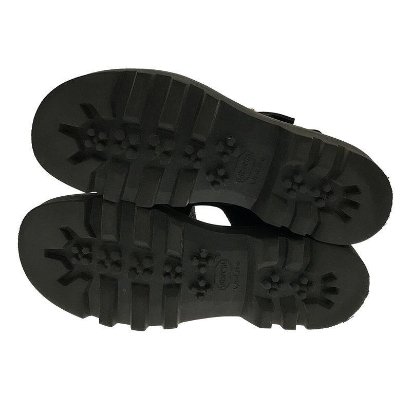 【美品】  AURALEE / オーラリー | Leather Belt Sandals Made By foot the coacher レザー ベルト サンダル | 8 | ブラック | メンズ｜kldclothing｜05