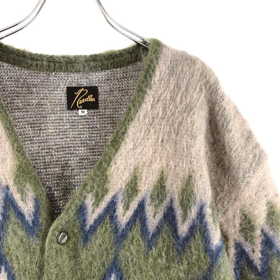 超美品 needles モヘアカーディガン XL 完売 パピヨン柄 美品 NEEDLES