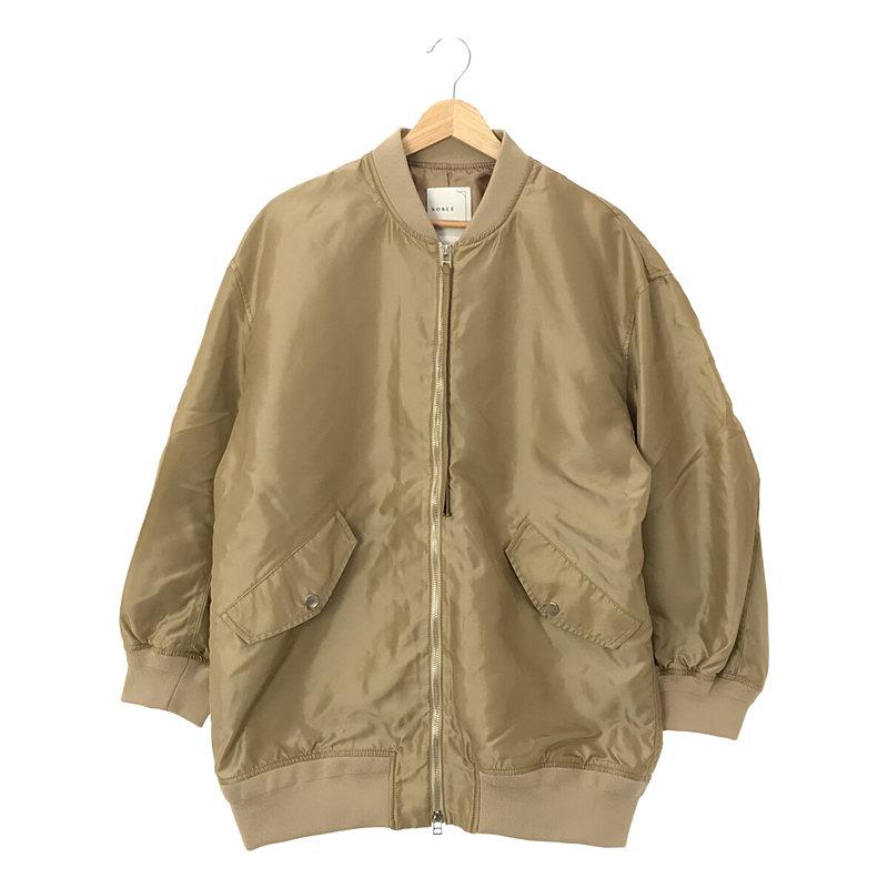 美品】 NOBLE / ノーブル | 2022AW MA-1ロングブルゾン F ベージュ 