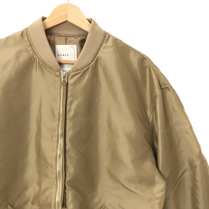 美品】 NOBLE / ノーブル | 2022AW MA-1ロングブルゾン F ベージュ 