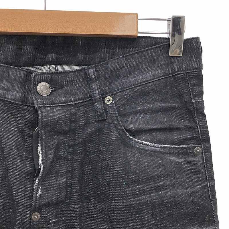 DSQUARED2 / ディースクエアード | 2021AW | SKATER JEAN スケータージーンズ ダメージ ウォッシュ加工 ストレッチ デニムパンツ | 44 | ブラック | メンズ DSQUARED2（ディースクエアード） | 2021AW | SKATER JEAN スケーター