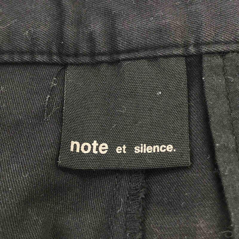 note et silence / ノートエシロンス | コットンチノ スラックスパンツ | F | ブラック | レディース｜kldclothing｜06