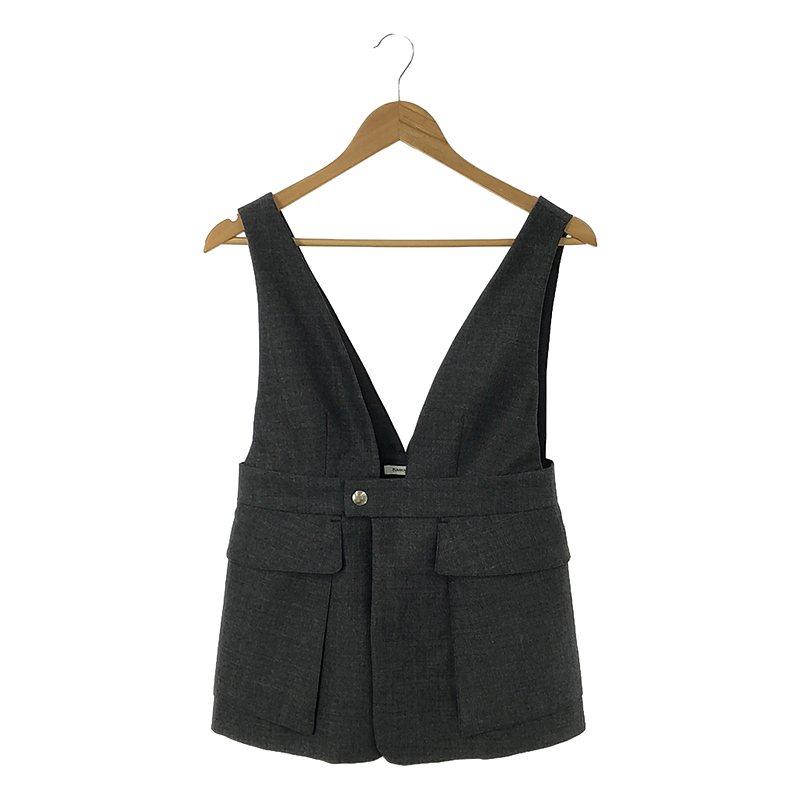 美品】 FUMIKA UCHIDA / フミカウチダ | WOOL SUITING BRALETTE ダブル 