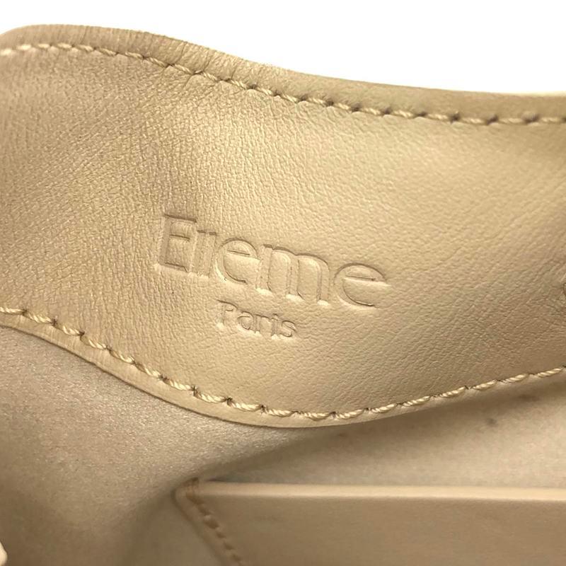 【美品】  elleme / エレメ | 2way ショルダー付き レザー ミニ ハンド トート バッグ | グレージュ系 | レディース elleme（エレメ） 【美品】 | 2way ショルダー付き レザー ミニ ハンド