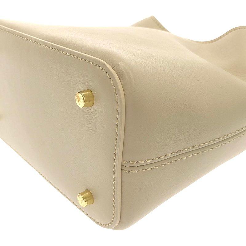 【美品】  elleme / エレメ | 2way ショルダー付き レザー ミニ ハンド トート バッグ | グレージュ系 | レディース elleme（エレメ） 【美品】 | 2way ショルダー付き レザー ミニ ハンド