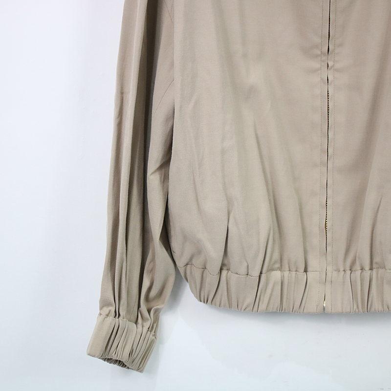 Noble - 定価29700 サージニドムショートブルゾン　ベージュ　グレージュ NOBLE / ノーブル | 2019AW サージニドムショートブルゾン ベージュ