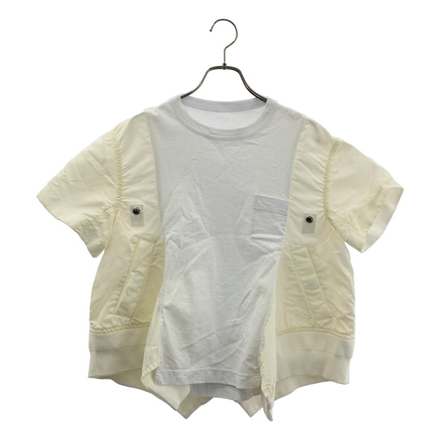 sacai（サカイ） NYLON TWILL × COTTON JERSEY T-SHIRT Tシャツ : KLD
