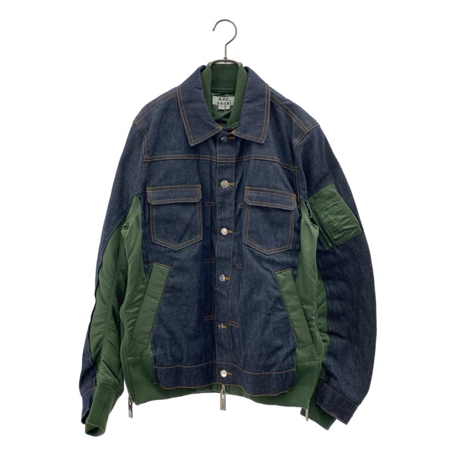 ひ*き様 Sacai 25AW Denim Jacket デニムジャケット　ブラ sacai（サカイ） ×A.P.C. / EIMI Denim Jacket ドッキング デニム