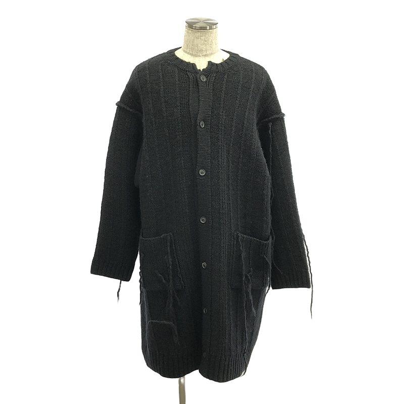 Y's ヨウジヤマモト ウール ロングカーディガン ヨウジヤマモト 2 ニット Yohji Yamamoto POUR HOMME YOHJI YAMAMOTO POUR HOMME / ヨウジ