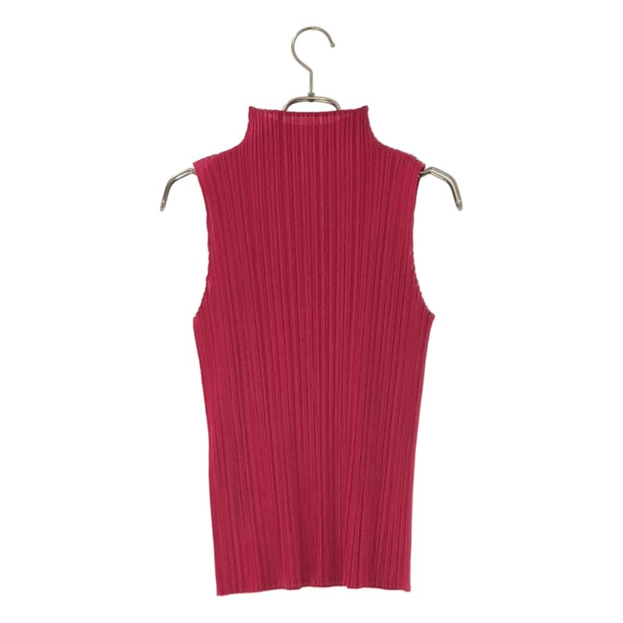 プリーツプリーズイッセイミヤケ フリンジ ノースリーブ ブラウス ブラック PLEATS PLEASE ISSEY MIYAKE / プリーツプリーズイッセイミヤケ