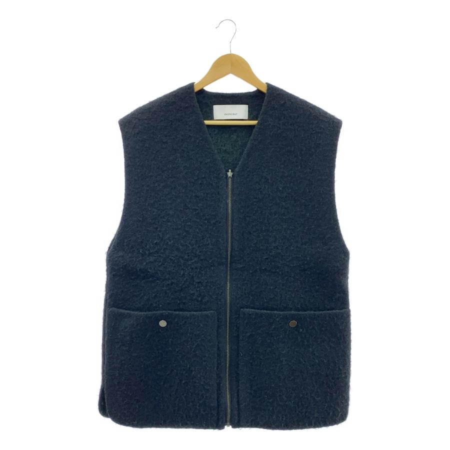 OVERCOAT / オーバーコート | Alpaca Reversible Vest アルパカ ウール リバーシブル ベスト | 1 | ブラック/グリーン | メンズ OVERCOAT（オーバーコート） Alpaca Reversible Vest アルパカ ウール