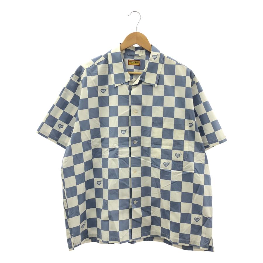 HUMAN MADE / ヒューマンメイド PLAID SHIRT / オーバーシルエット ロゴ オープンカラーシャツ | HUMAN MADE