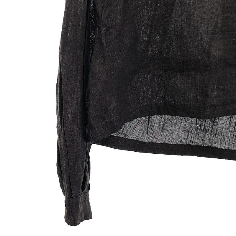 A VACATION - 【美品】  A VACATION / アヴァケーション | 2024SS | リネン バックギャザー シャツ ジャケット | F | グレー | レディース A VACATION 【美品】 / アヴァケーション | 2024SS リネン