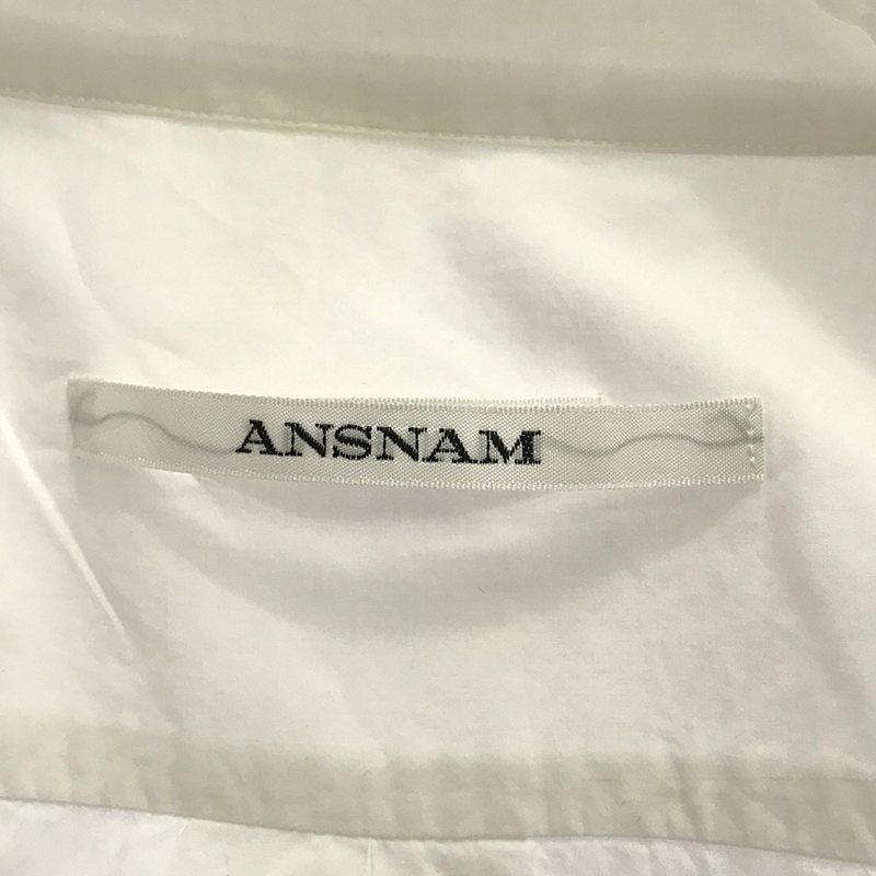 ANSNAM / アンスナム | レザーパッチシャツ | ホワイト | メンズ｜kldclothing｜05